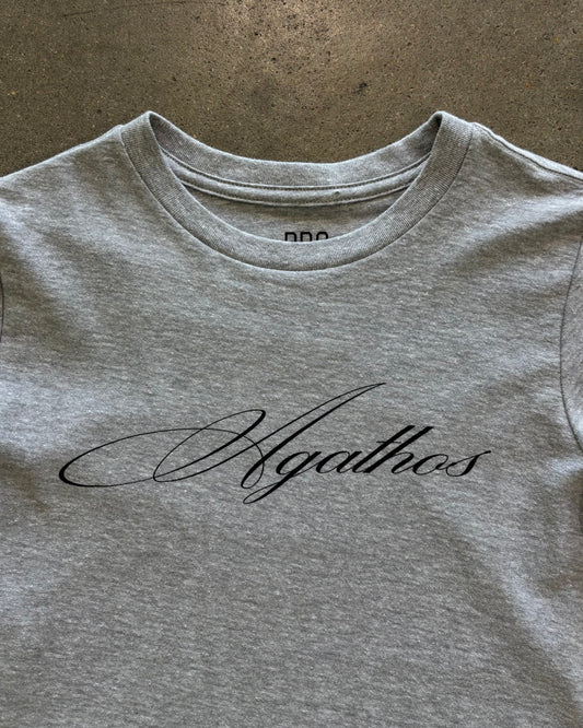 Agathos Script baby tee