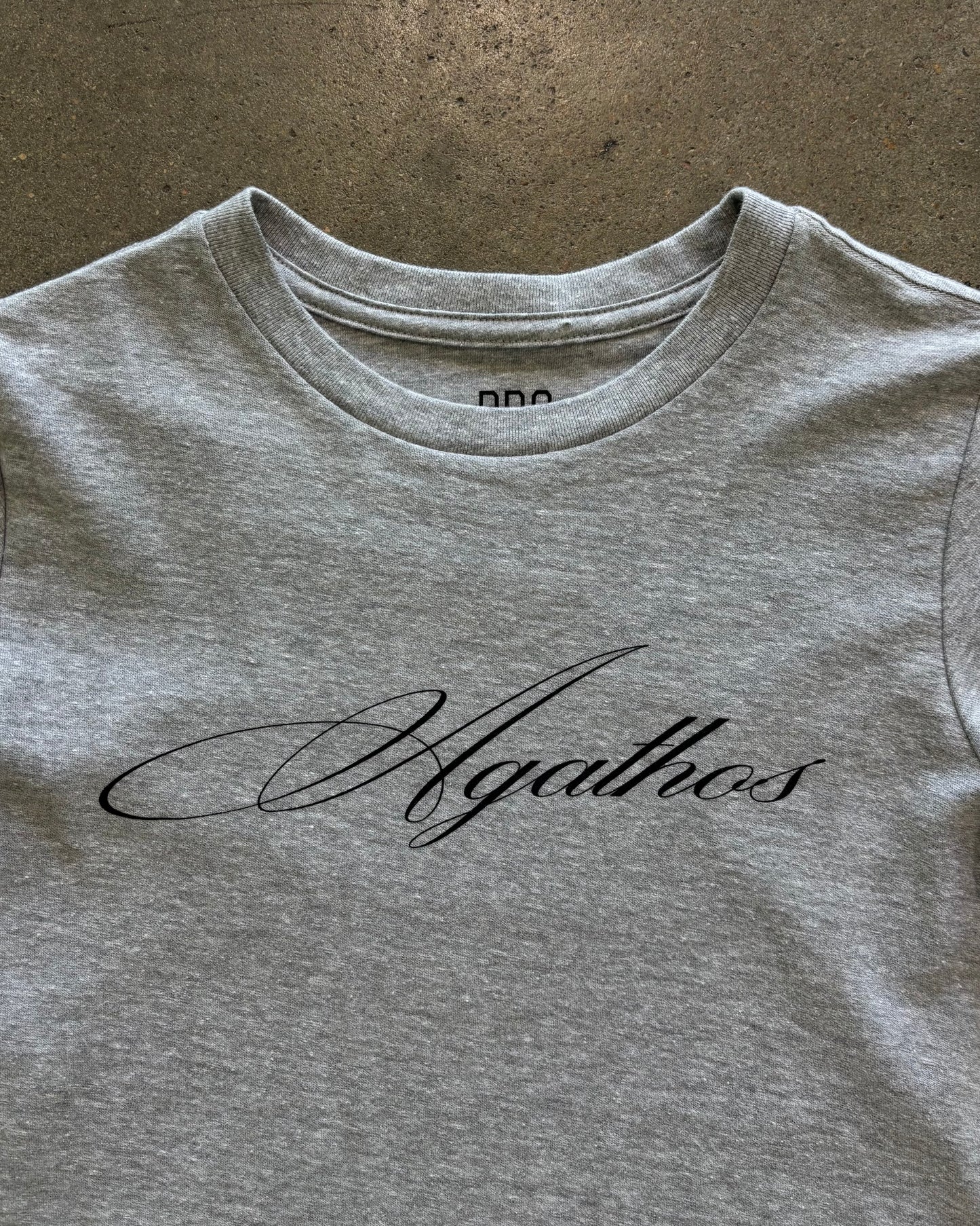 Agathos Script baby tee