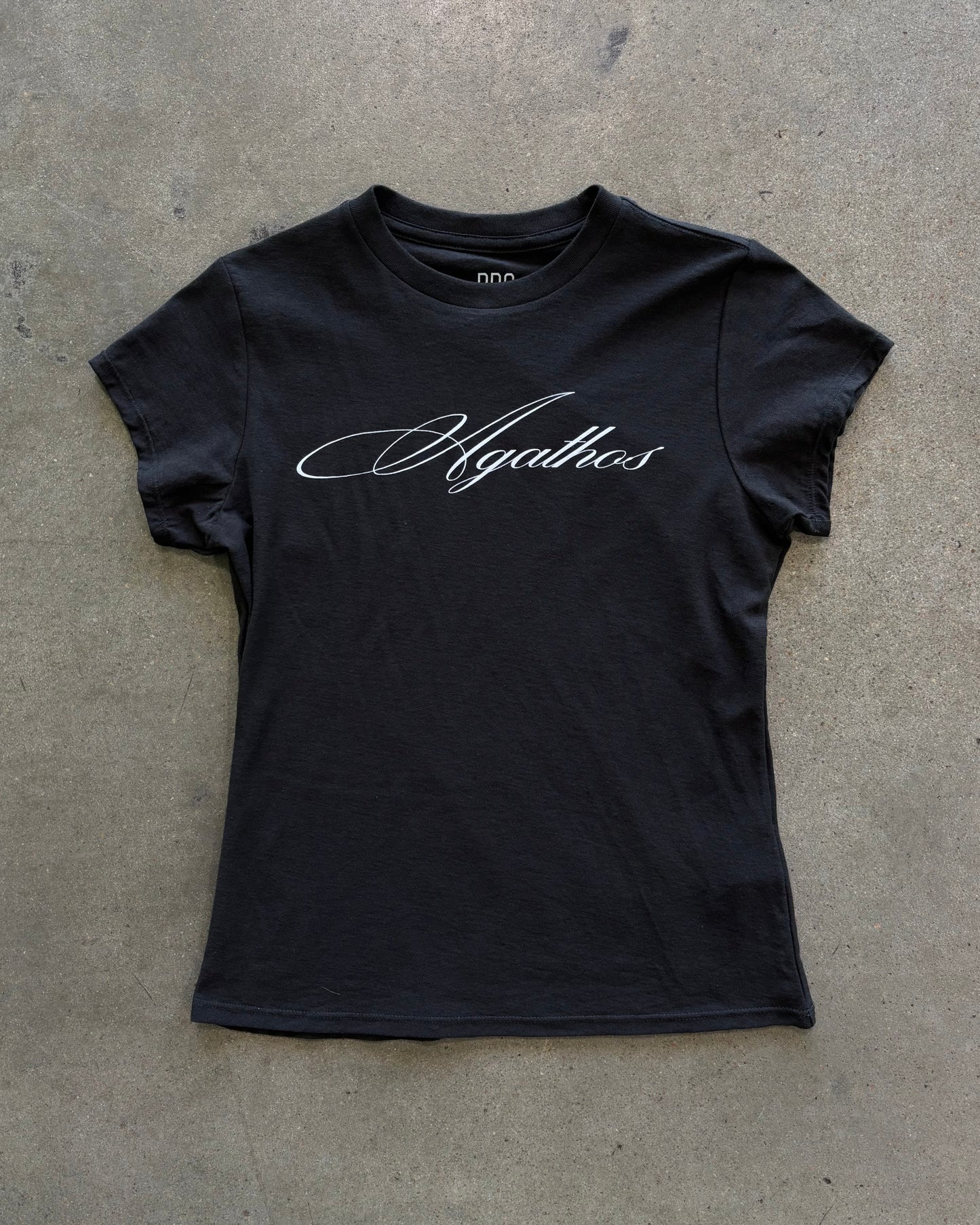 Agathos Script baby tee