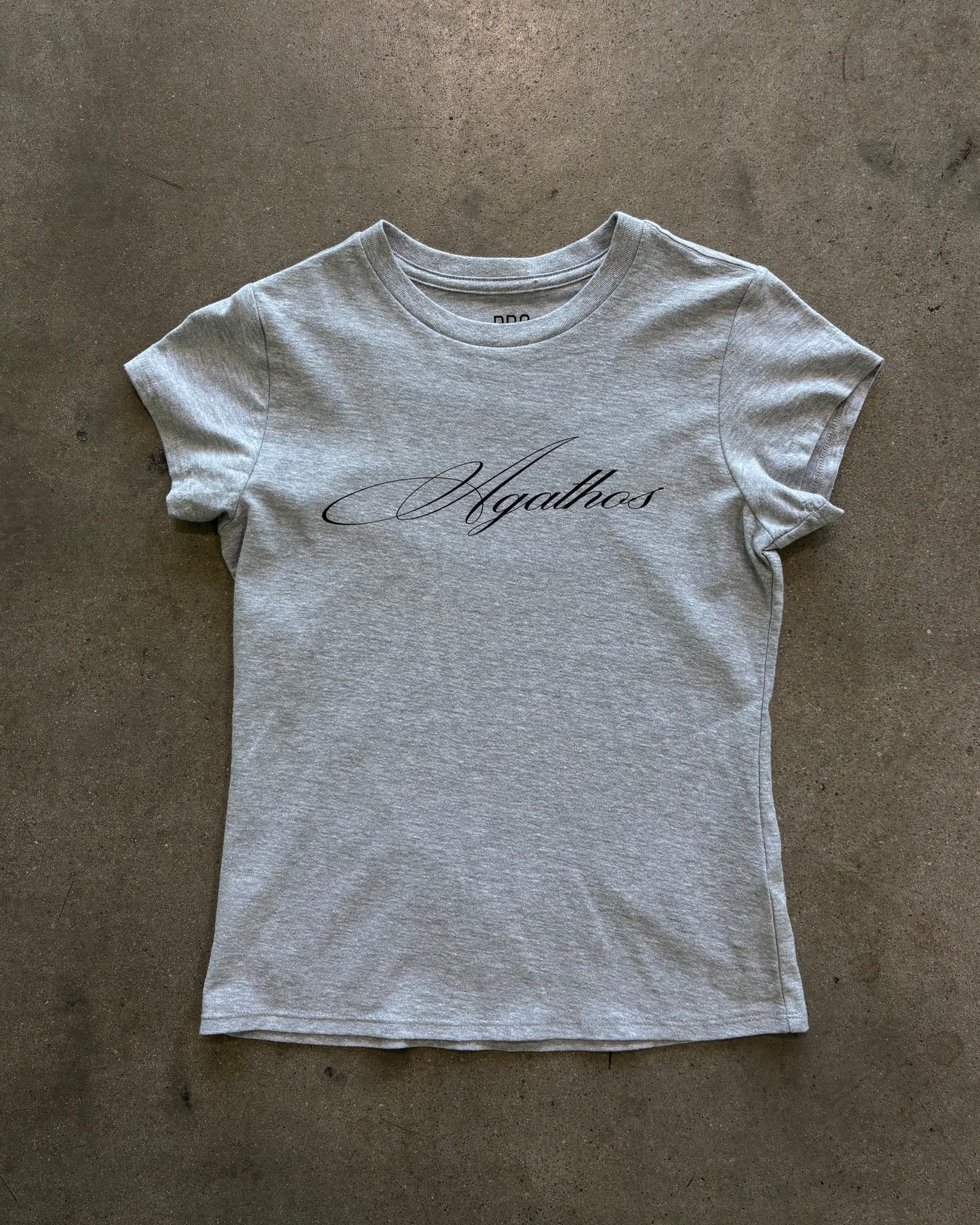 Agathos Script baby tee