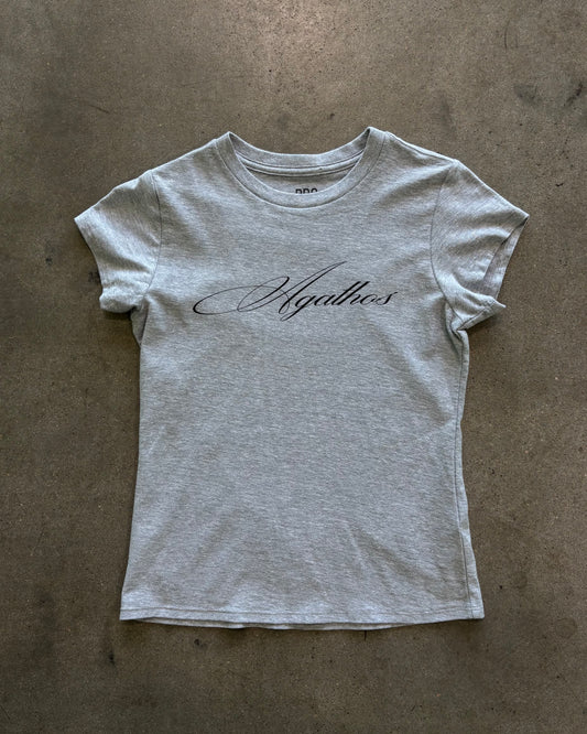 Agathos Script baby tee