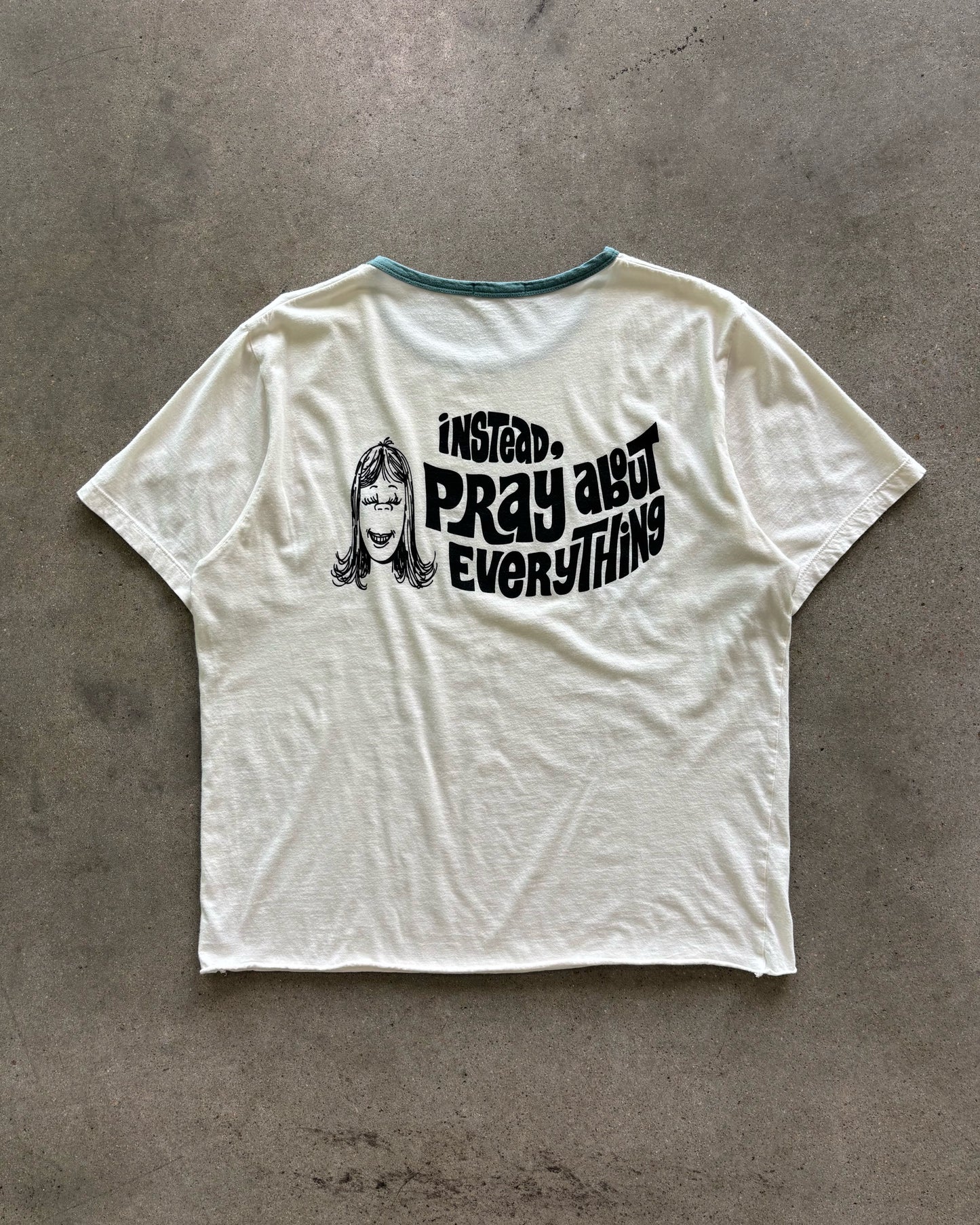 Don’t Worry ringer tee - M