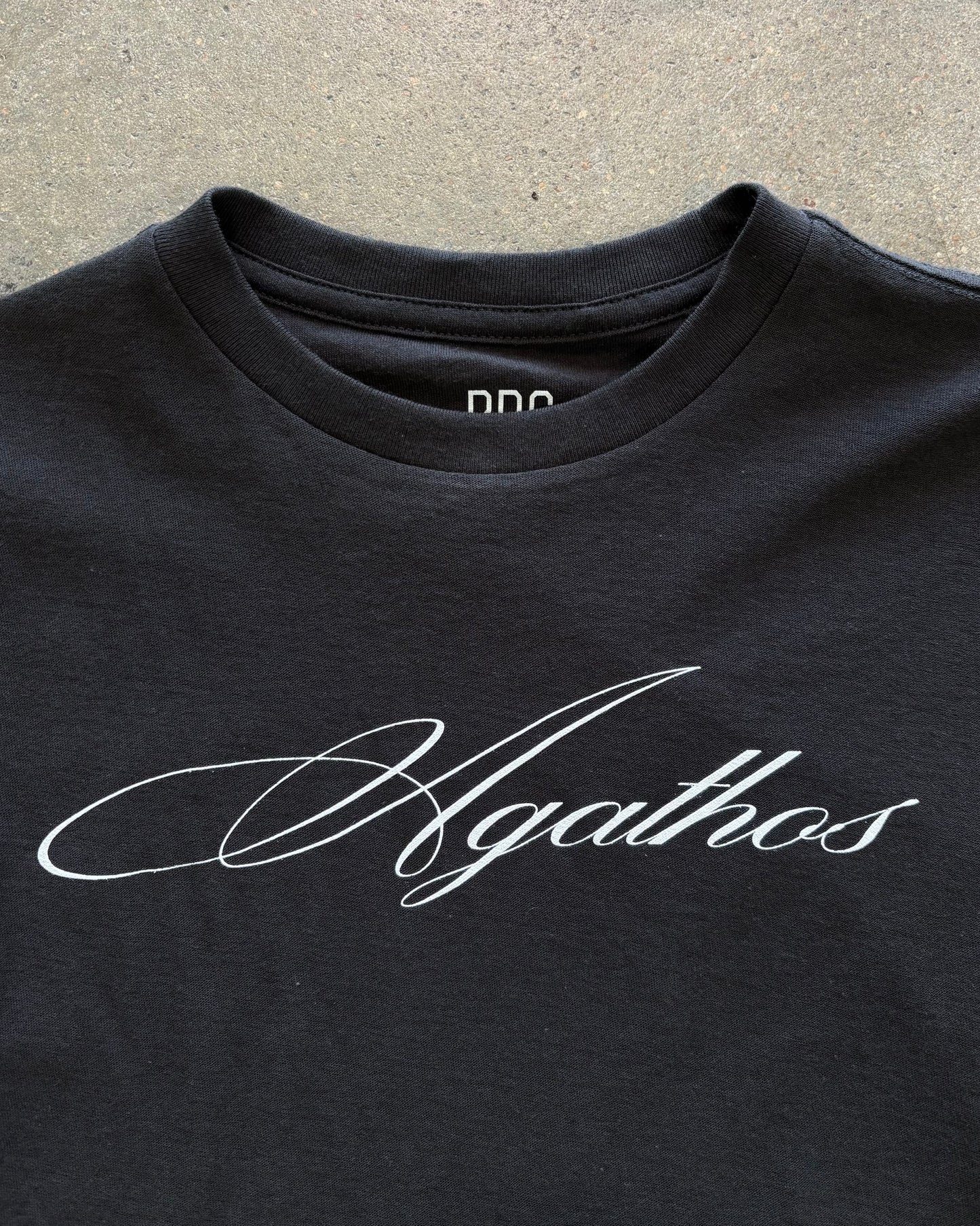 Agathos Script baby tee